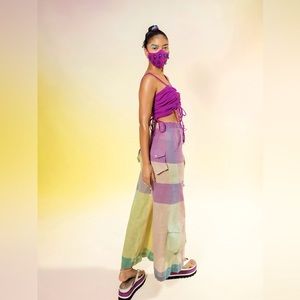 Abacaxi NYC Wide Leg Cargo Pant